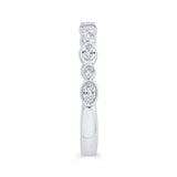 Diamond Wedding Band in 18K White Gold