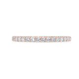 Diamond Wedding Band in 14K Rose Gold