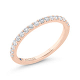 Diamond Wedding Band in 14K Rose Gold