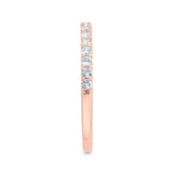 Diamond Wedding Band in 14K Rose Gold