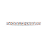 Diamond Wedding Band in 14K Rose Gold