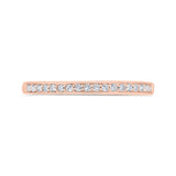 Diamond Wedding Band in 14K Rose Gold