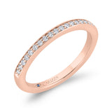 Diamond Wedding Band in 14K Rose Gold