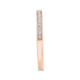 Diamond Wedding Band in 14K Rose Gold