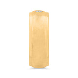 14K Yellow Gold with Round Diamond Men's Band