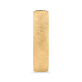 14K Yellow Gold with Round Black Diamond Men's Band