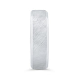 14K White Gold Men's Band