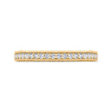 14K Yellow Gold with Round Diamond Eternity Ring