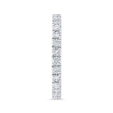 14K White Gold with Round Diamond Eternity Ring