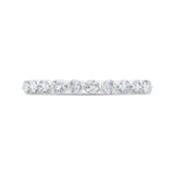 14K White Gold with Round Diamond Eternity Ring