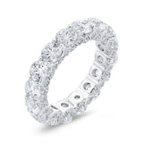 14K White Gold with Round & Princess Diamond Eternity Ring