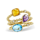 14KT Gold Ladies Multi-Stone Fashion Ring