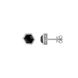 Bulova Sterling Silver 925 Luxury Jewelry Mens Earring