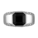 Bulova Sterling Silver 925 Luxury Jewelry Mens Ring