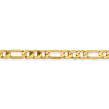 14k 6.25mm Flat Figaro Chain