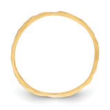 14K Diamond-cut Zig-Zag Design Band Childs Ring