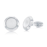 Stainless Steel, Brushed & Polished Cuff Links