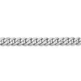 14k WG 5.75mm Flat Beveled Curb Chain