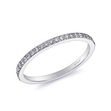 Wedding Band 14 KT White Gold With 0.16 ctw