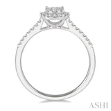 Oval Shape Lovebright Essential Diamond Engagement Ring