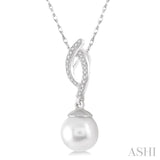 Pearl & Diamond Fashion Pendant