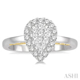 Pear Shape Lovebright Essential Diamond Ring