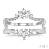 Baguette Diamond Insert Ring