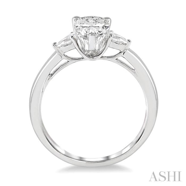 Dainty Pear Shaped Diamond Setting Moissanite Engagement Ring - Jess –  Moissanite Rings