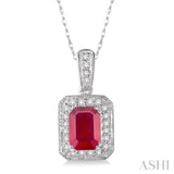 Gemstone & Diamond Pendant