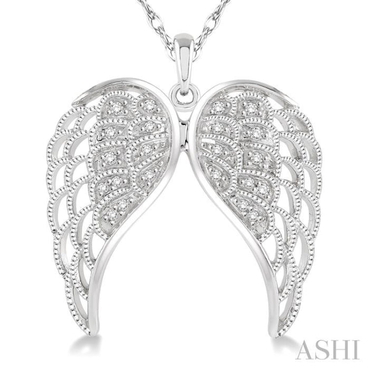 Buy RHOSYN Artificial Imitation Angel Wings Pendant with Gold Plated  Necklace Chain Jewellery Elegant Stylish Party Casual Wear Movable American  Diamond Chain(JS Chain ANGL65 W) at Amazon.in