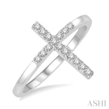 Cross Petite Diamond Fashion Ring