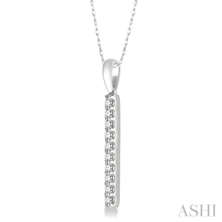 Vertical Diamond Bar Necklace by Gurhan - NEWTWIST