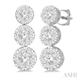 3 Stone Lovebright Essential Diamond Earrings