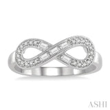 Infinity Shape Baguette Diamond Fashion Ring