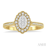 Oval Shape Lovebright Diamond Ring