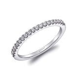 Wedding Band 14 KT White Gold With 0.2 ctw