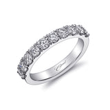 Wedding Band 14 KT White Gold With 1 ctw