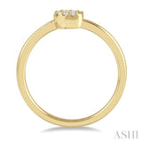 Stackable Crescent Petite Diamond Fashion Ring