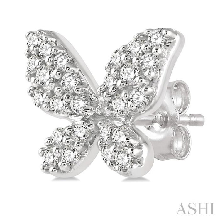 Butterfly Shape Petite Diamond Fashion Earrings