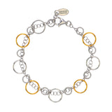 SS + YELLOW GOLD PLATED CIRCULATION BRACELET