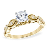 14Kt Gold Semi-Mount Engagement Ring