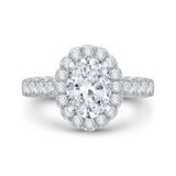 14 Kt White Gold Carizza Bridal Engagement Ring