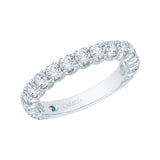 14 Kt White Gold Carizza Bridal Wedding Band