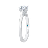 14 Kt White Gold Carizza Bridal Engagement Ring