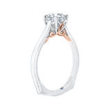 14 Kt White & Rose Gold Carizza Boutique Bridal Engagement Ring