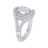 14 Kt White Gold Promezza Bridal Engagement Ring