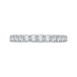 14 Kt White Gold Carizza Bridal Wedding Band