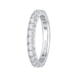14 Kt White Gold Carizza Bridal Wedding Band
