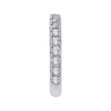 14 Kt White Gold Carizza Bridal Wedding Band