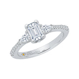 14 Kt White Gold Carizza Boutique Bridal Engagement Ring